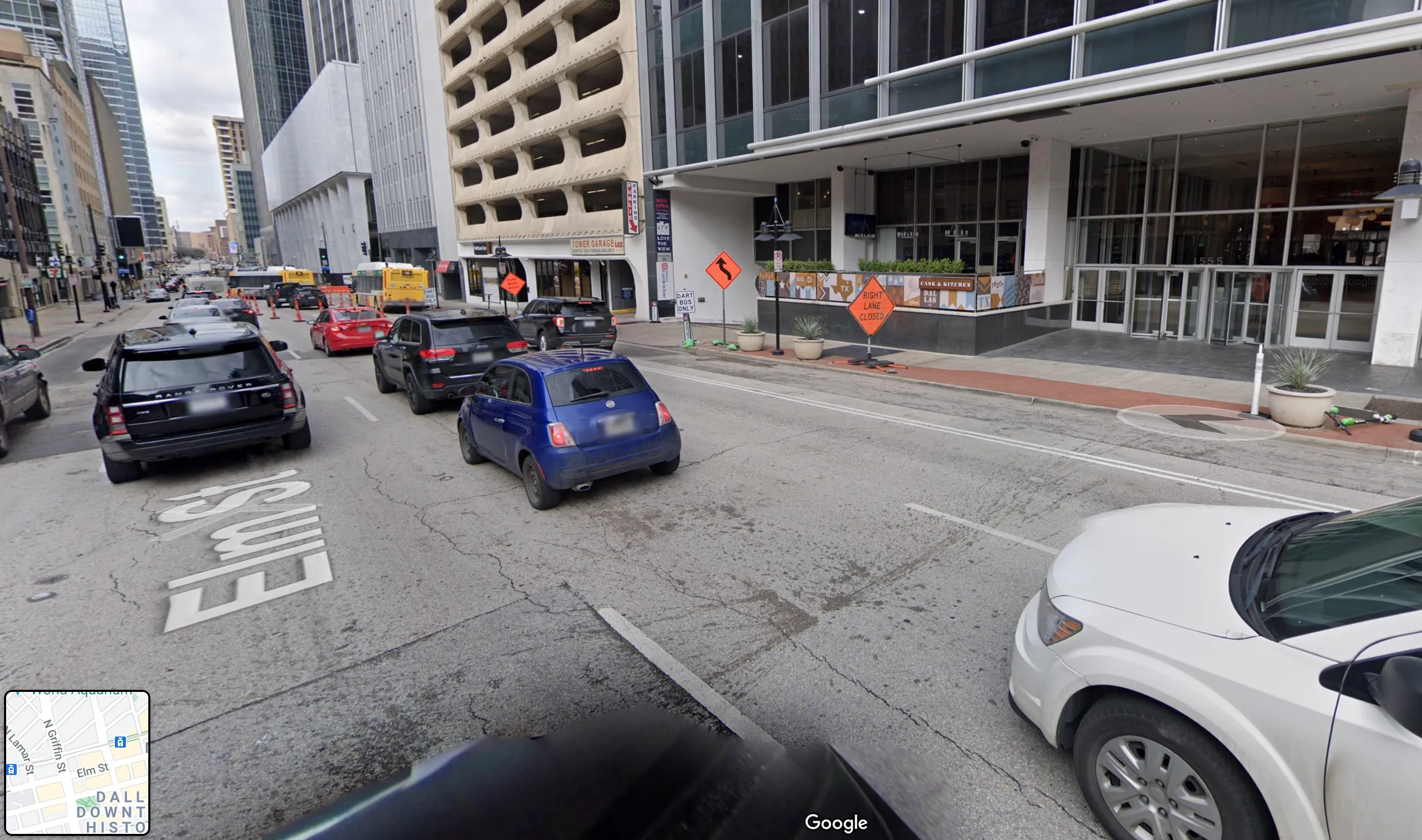 Dallas, 1964, Google Street View